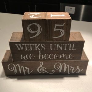 ⏰ [Wedding Countdown] weeks/days